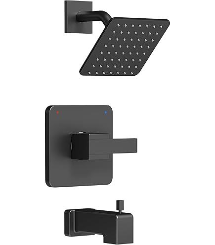 Grifo Para Bañera Y Ducha Delta Faucet Modern - Color Negro Mate, Con Tecnología Antical Y Ahorro De Agua