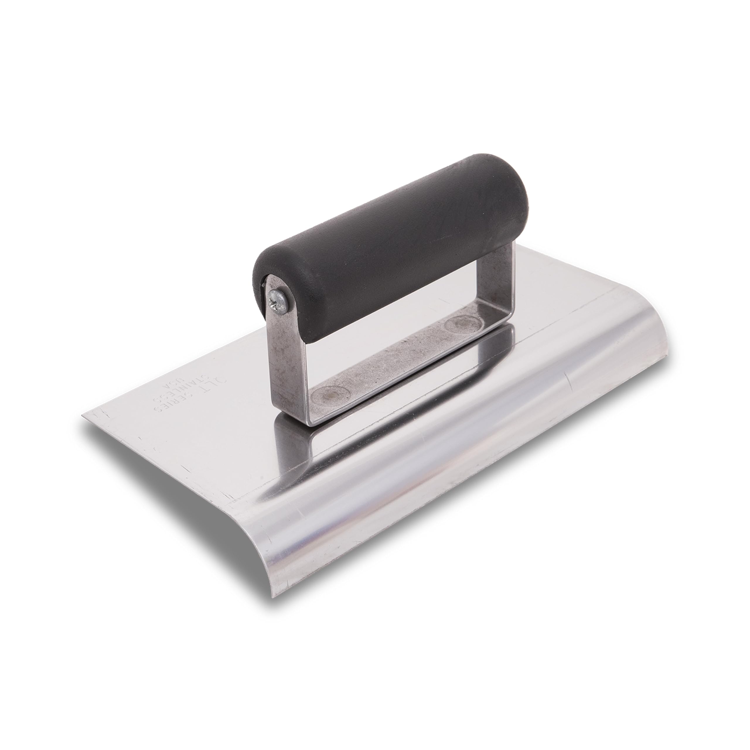 Marshalltown Stainless Steel Edging Trowel with Plastic Handle, Provides Rounding to Concrete, Radius: 13 mm, Lip: 16 mm, Dimensions: 229 x 64 mm