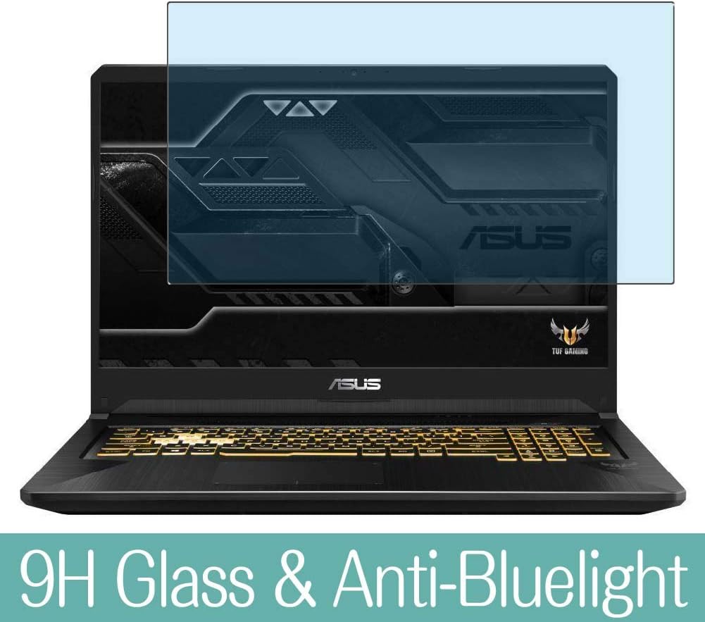 Synvy Anti Blue Light Tempered Glass Screen Protector for ASUS TUF Gaming FX705 Series fx705dy / fx705gd / fx705ge 17.3" Visible Area 9H Protective Screen Film Protectors