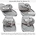 ULTRAIDEAS Women's Popcorn Flip Flop House Slipper with Memory Foam (Dark Pink,Size 9-10)