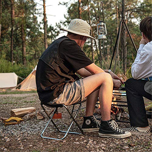 TEET Klappstuhl, Campingstuhl, leichter Angelstuhl, Strandsitz mit Aufbewahrungstasche, max. Belastung 100 kg, für… – Bild 4