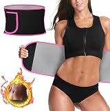 ACWOO Waist Trainer for Women Men Adjustable Sweat Belt Sauna Effect