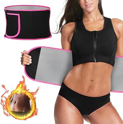 ACWOO Waist Trainer for Women Men Adjustable Sweat Belt Sauna Effect