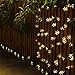 Innoo Tech Outdoor Solar String Lights 21ft 50 Led Blossom Flower Fairy Light for Garden Patio Wedding Party Bedroom Christmas Decoration Warm White