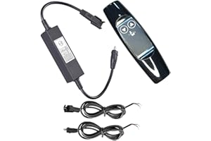 SZAWINLI Linear Actuator Controller, DC 29V Motor Adapter,2 Button Wireless Remote with 2 Cable Kits,Suitable for Motors,Electric Sofas, Doors,Chair Lifts