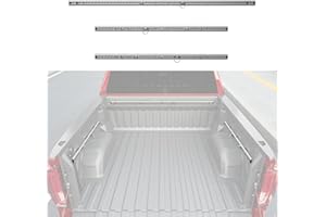 SZYANG Trail Rail System Compatible with 19-25 Chevy Silverado Trail Rail GMC Sierra 1500 Tie Down Rails Replacement for 2019-2025 Chevy Silverado Accessories (Side+Front Trail Rail)