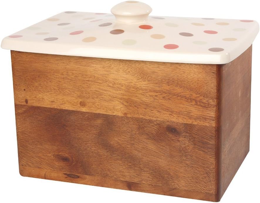 Cream Slim Stylish Bread Storage Bin Ceramic Bread Bin Amazon.co.uk