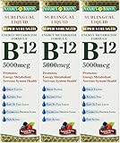 Nature's Bounty, Super Strength B-12, 5000mcg, 2-OunceÂ (Pack of 3)