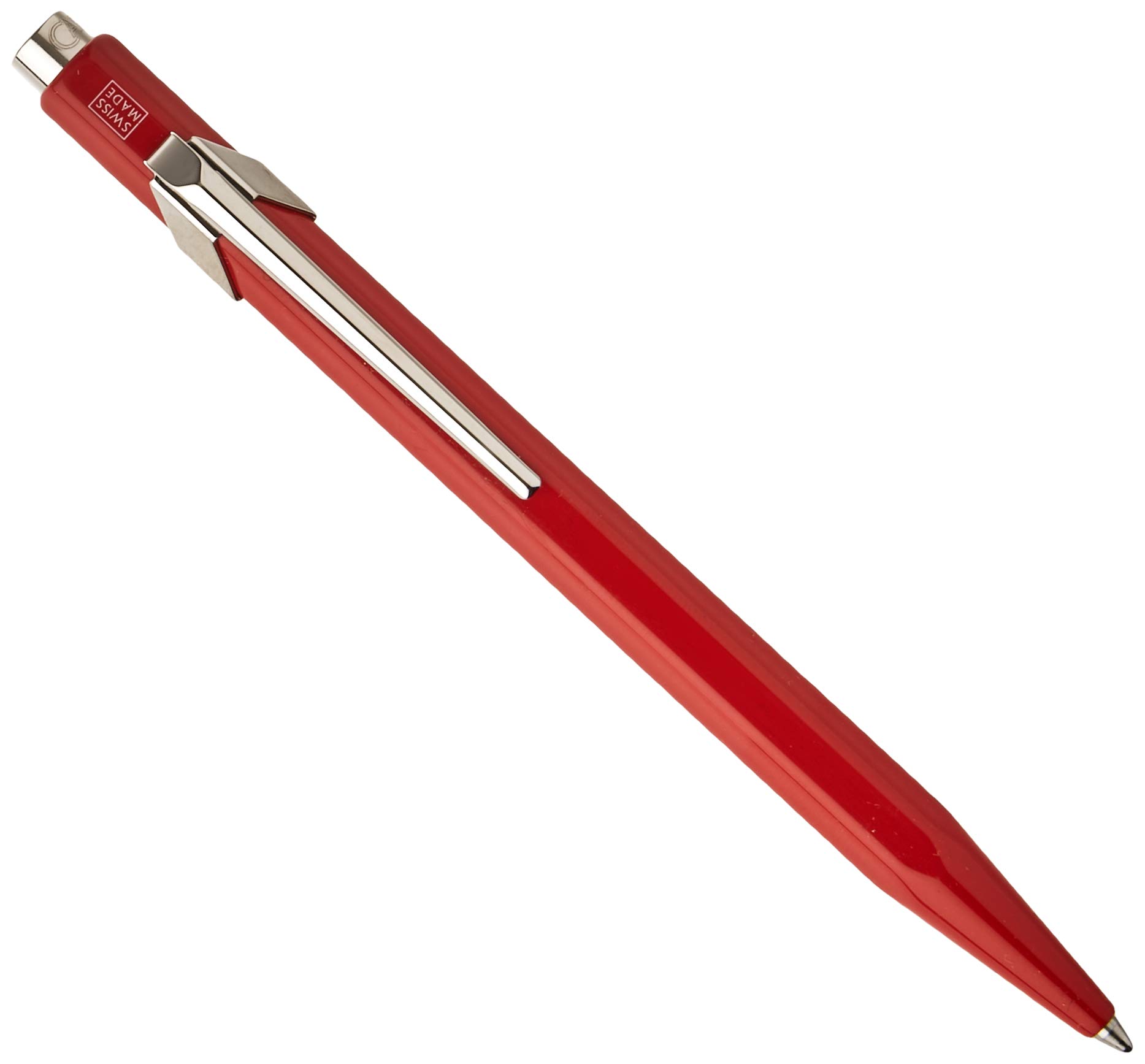 Caran d'Ache 849 Red Ballpoint Pen, Red Ink - Box of 10