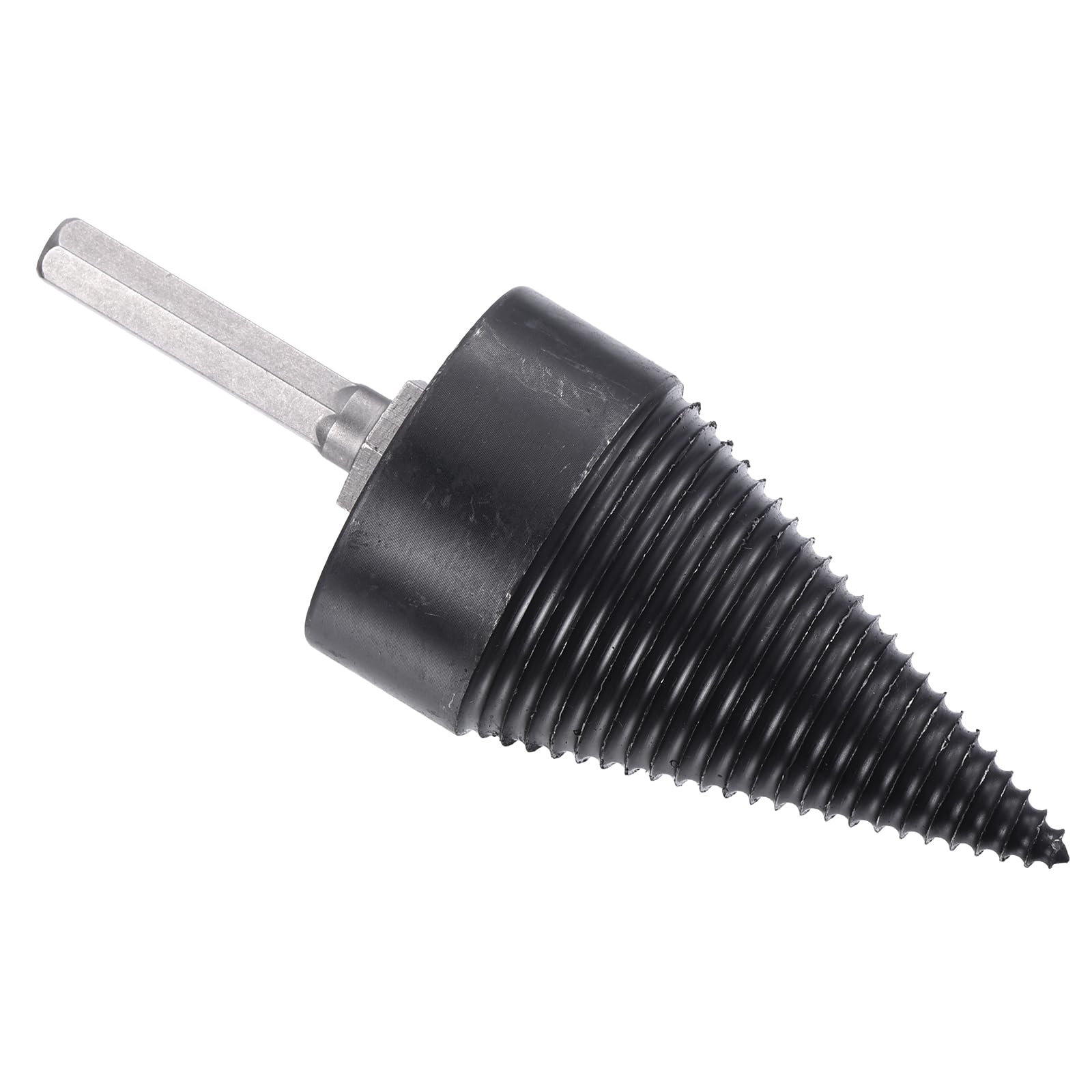 PATIKIL 50mm Firewood Log Splitter Drill Bit, Removable Drill Bits Electric Drills Screw Cone Driver with Hex Shank for Home and Outdoor