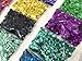 WLCelite 12800 Pieces Loose Sequins Bulk Cup Sequin Iridescent Spangles for DIY Arts Crafts Making,Rainbow Cup Sequin for Wedding Decoration, 6 mm, 160g 16 Colors