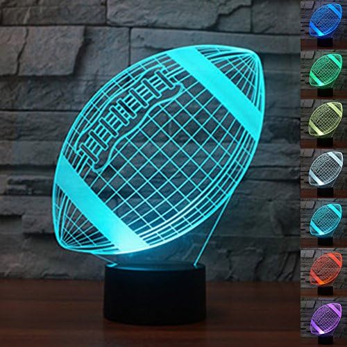 3D Illusion Night Light Birthday Gift Lamp, Bedoo 16 Colors Changing Xmas Indoor Table Desk Decoration Dimmable Sleeping Lighting