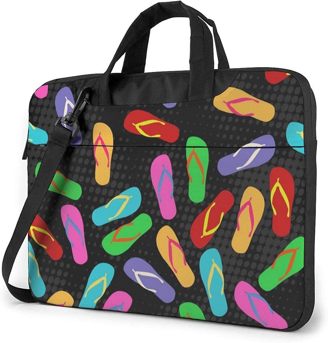 Borsa Per Laptop 15.6 Pollici Stampa Floreale Retrò - Custodia Con Tracolla, Tasche Multiple - Ideale Per Lavoro E Viaggi - Foto 8