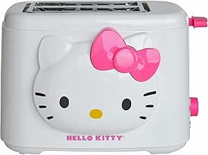 Hello Kitty 2-Slice Wide Slot Toaster With Cool Touch Exterior