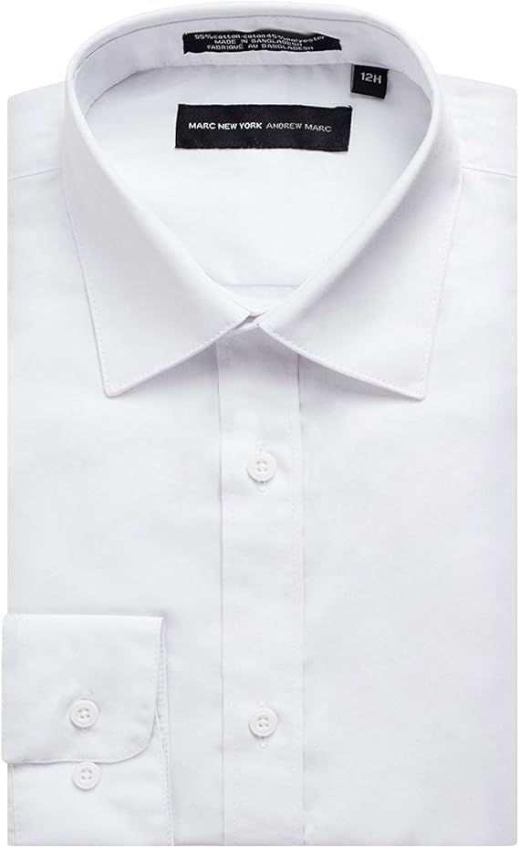 boys husky white dress shirt