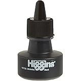 Higgins Pigmented Drawing Ink, Black, 1 Ounce Bottle (44021)