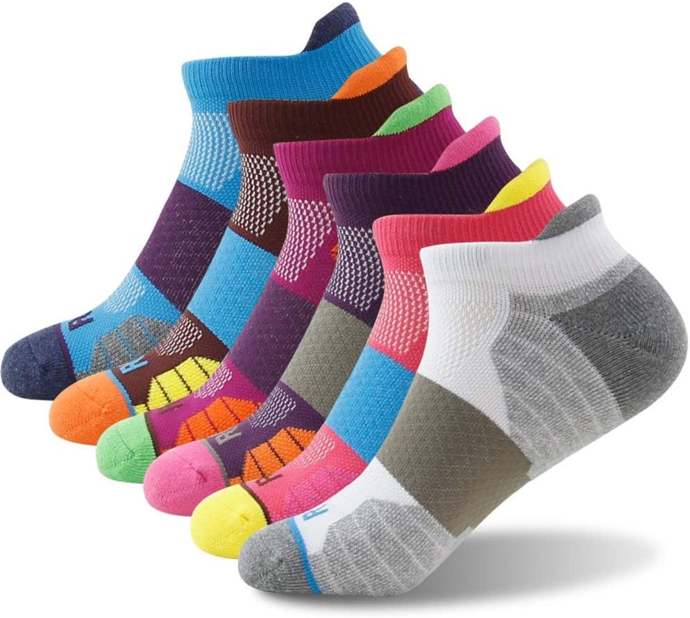 Walking Ankle Socks, Getspor Cotton Soft Padded Tennis Hiking Low Cut Socks