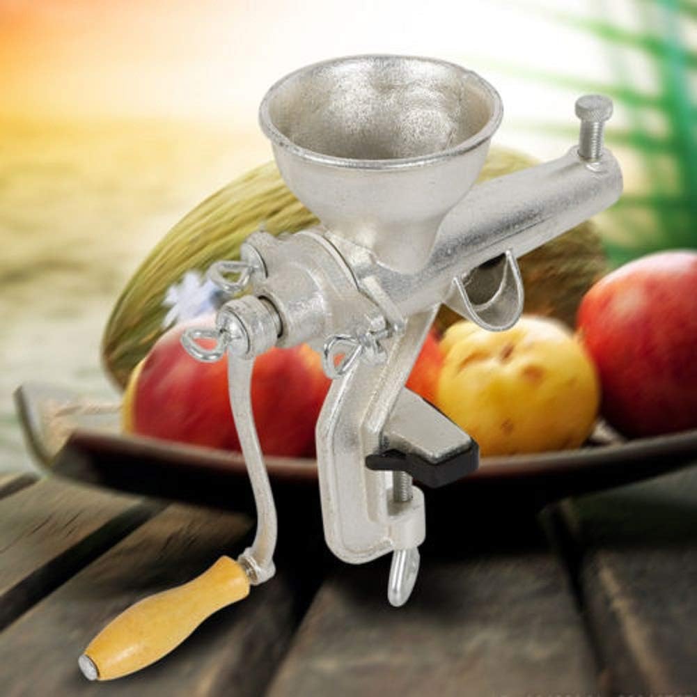 Wanlecy Manual Wheatgrass Juicer Slow Squeezer Fruit Vegetable Orange Juice Press Extractor Tin Plated Cast Iron