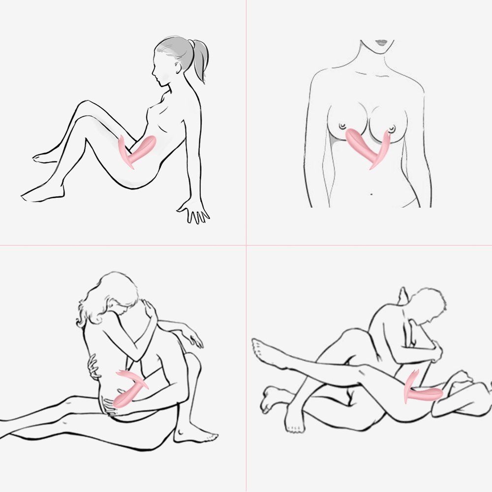 Klitoris Massagegerät*“Stark Heizung ”Dildo Vibrator Vibratoren für sie Klitoris und G-punkt Frauen mit Kabellos Fernbedienung 100% wasserdichte* vibrierendes Wasserdicht (Pulver)