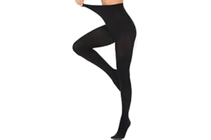 DUCMODA Womens 80 Denier Opaque Tights, Women's Soft Solid Color Footed Pantyhose, High Waist Stocking with 30+ Colors
