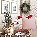 AENEY Farmhouse Christmas Pillow Cover 18x18 inch Farm Fresh Christmas Tree Throw Pillow for Christmas Decor Farm Sign Christmas Decorations Throw Pillow Cover