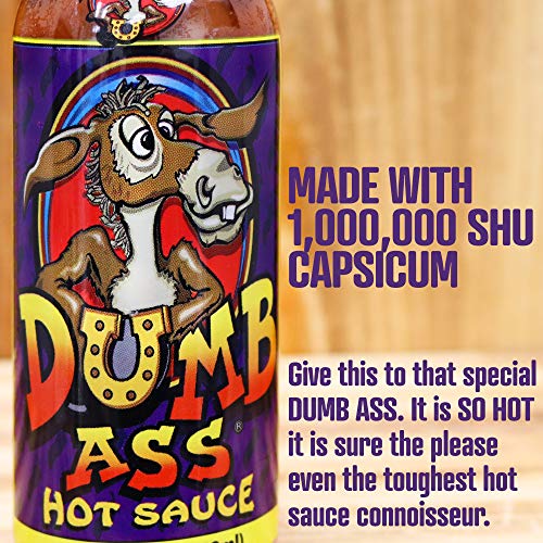 ASS KICKIN' The Ass Family Hot Sauce Gourmet Gift Set - 5oz. 4 Pack - Try if you dare! - Perfect Ultimate Gourmet Gift for the Hot Sauce Fan