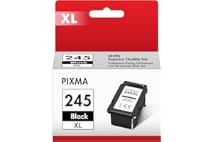 Inkstellar 245XL Black Ink Cartridge Replacement for Canon 245XL Ink Cartridges for Canon 245 Work for PIXMA MG2420 MG2520 MG2522 MG2525 MG2920 MG2922 MG2924 MG3020 MG3029 TR4520 TR4522 TS3120 TS202