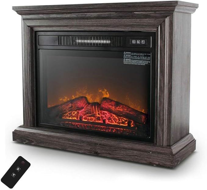Dpliu Electric Fireplace Suite Electric Stove Interior Heating 3 Realistic Flame