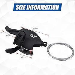 WEEROCK Bike Shifter Lever 24 Speeds 3x8 Thumb Gear
