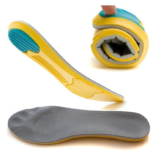 Sport Insoles Cushion Height Increase Insole Orthotic Plantar Fasciitis Thick Shoe Pads For Women Men New Type Pu Super Comfortable Foot Feeling