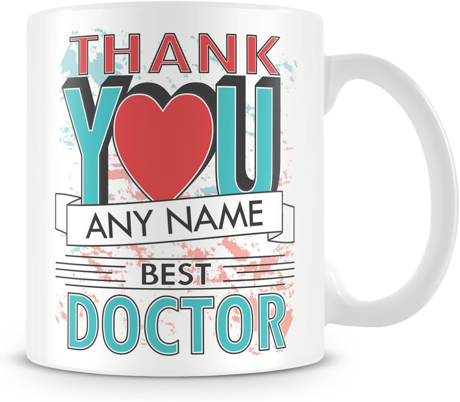 Doctor Thank You Mug Personalised Cup Gift Customise with Name