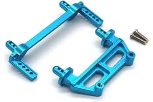 RWLZLB 16281 F/R Body Pillars Parts, Metal Replacement Accessories Spare Parts, Compatible with Hyper GO H16BM H16GT H16DR MJX H16 16208 16209 16210 1/16 RC Trucks Cars (Blue)