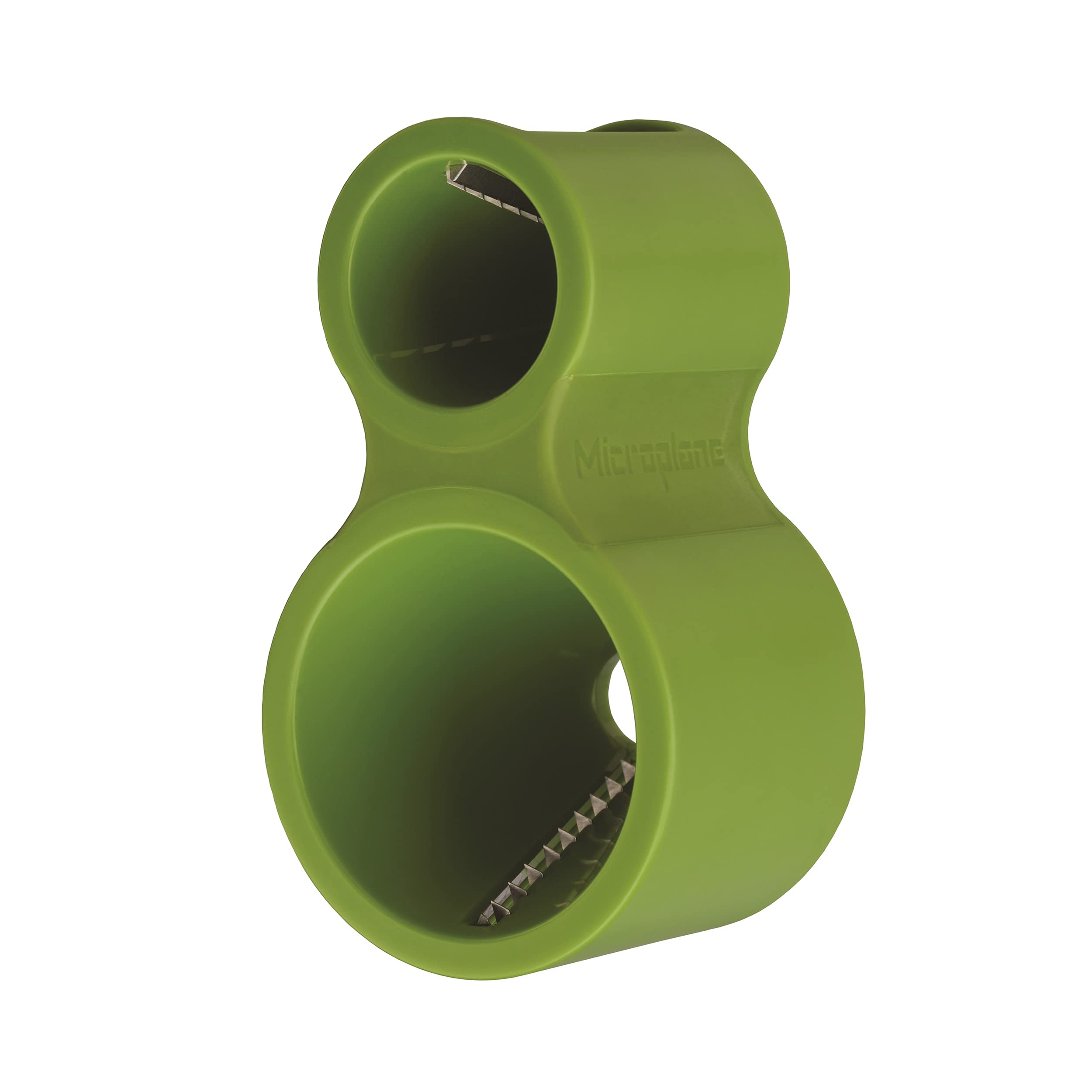 Microplane Spiral cutter with two slicing sizes Green