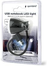 kenable USB Laptop Keyboard LED Night Light Flexible Neck On Off Switch Black 5V view 5