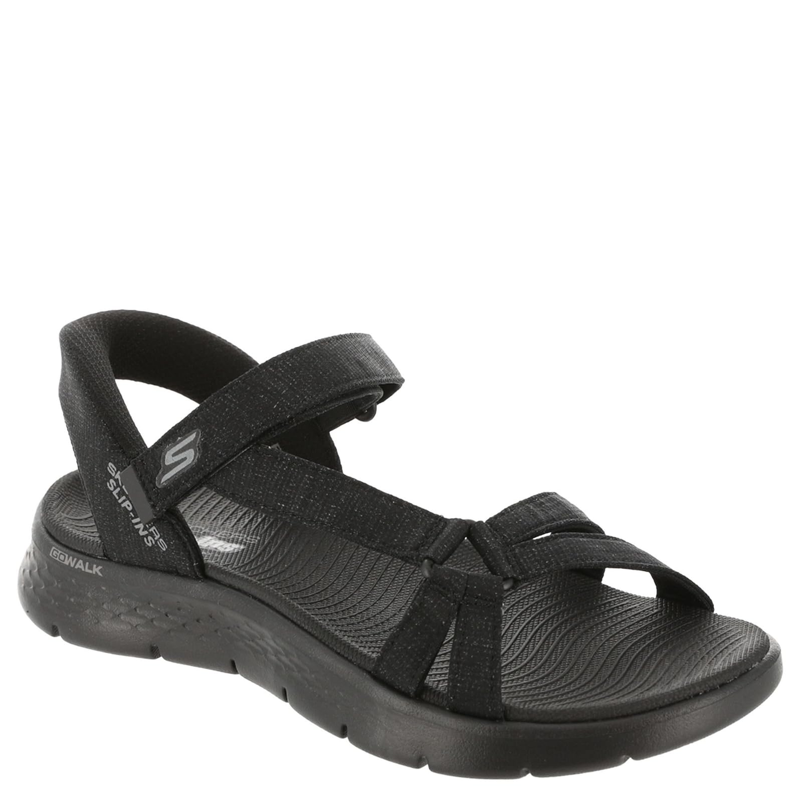 Skechers Women's GO Walk Flex Sandal - Illuminate Hands Free Slip-ins Fisherman, Black, 8 Image Skechers Women's GO Walk Flex Sandal - Illuminate Hands Free Slip-ins Fisherman, Black, 8 Image