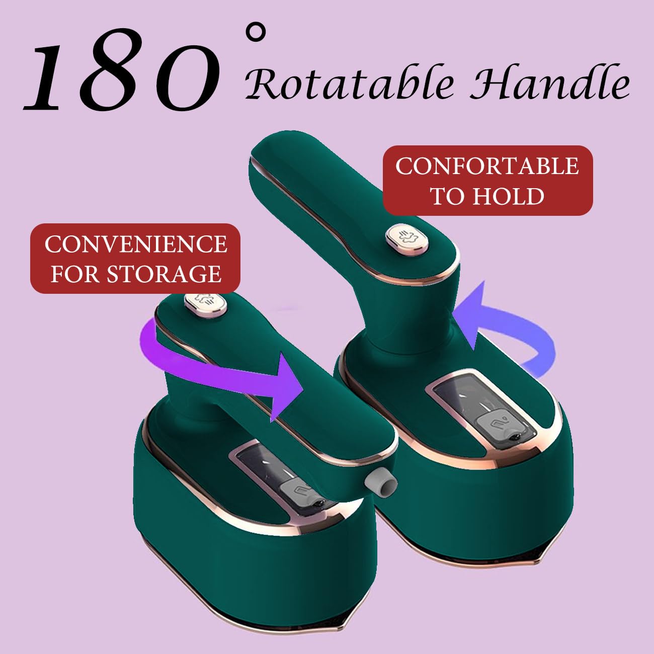 Travel Steamer Mini Iron for Clothes: portable mini steam iron handheld clothing steamers travel size small hand held garment steam plancha a de vapor para ropa portatil travel dorm essentials