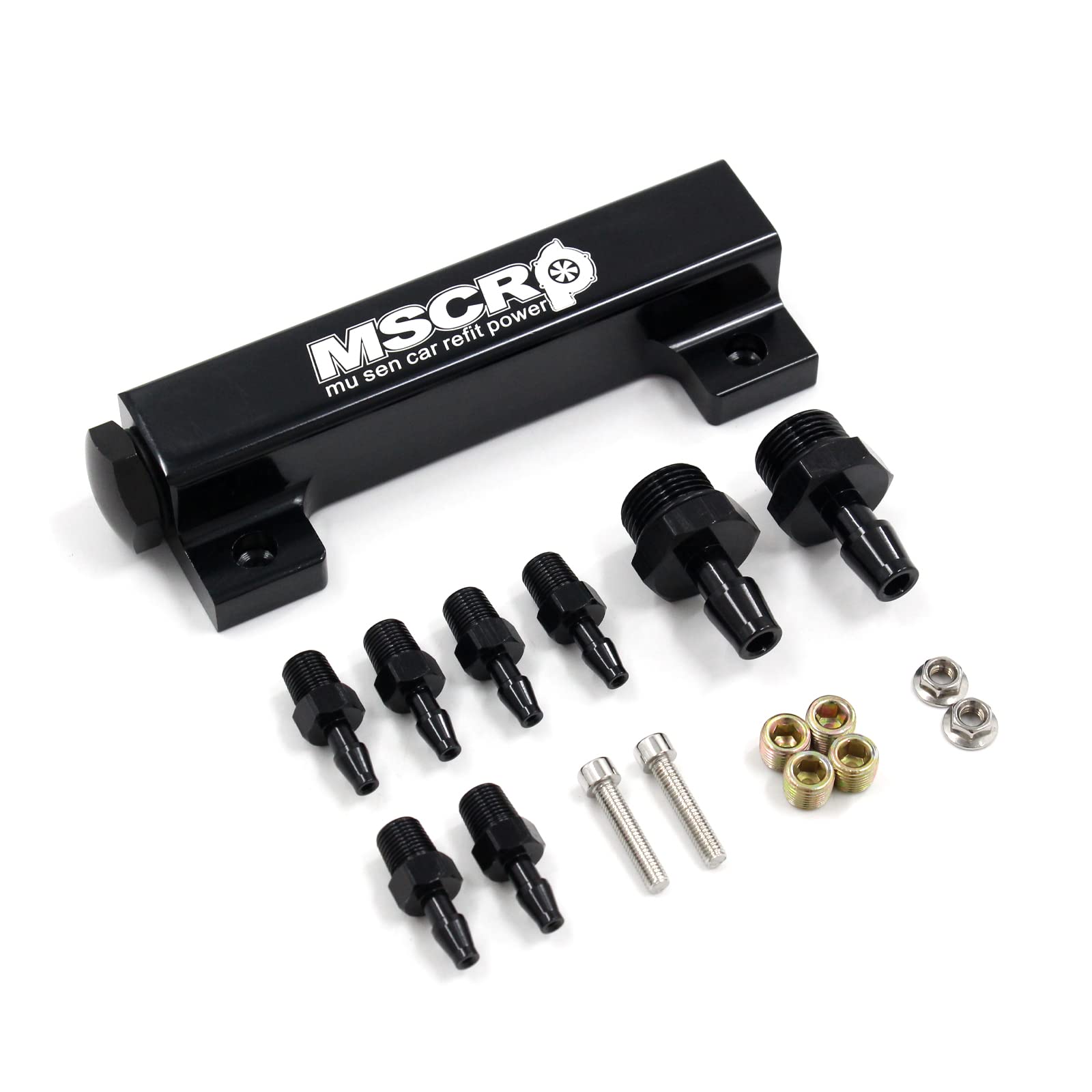 Mua 6 Port Vacuum Block Intake Manifold Kit Fuel Wastegate Turbo Boost ...