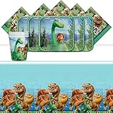 Official Disney Pixar The Good Dinosaur Complete Parties Supplies Kit For 16 Plates Cups Napkins Table Cover