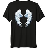 White Angel Wings Graphic On the Back Premium Tri-blend T-Shirt