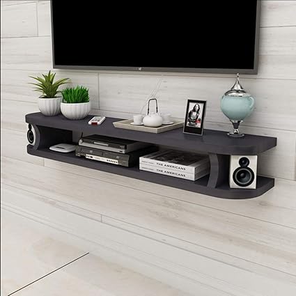 Aczz Floating Shelf Wall Tv Cabinet Wall Background Storage Shelf
