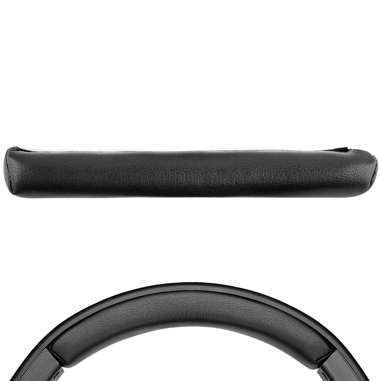 Geekria Protein Leather Headband Pad Compatible with ATH-M70X Headphones, Replacement Band Repair Part (Black)