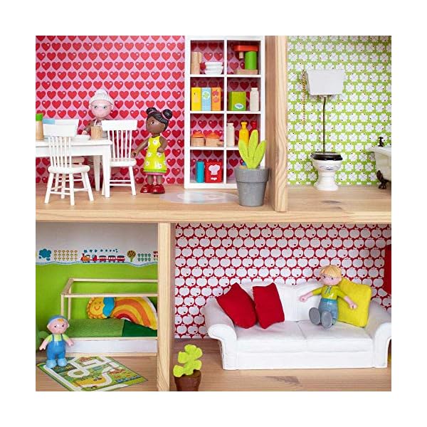 Limmaland Puppenhaus Tapete für IKEA FLISAT Holz Puppenhaus - Möbel Nicht inklusive - byGraziela Design – Bild 4