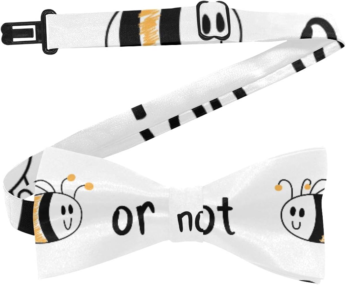 Costume Bowtie Funny Tshirt Print Quote To Bee Men Bow Ties