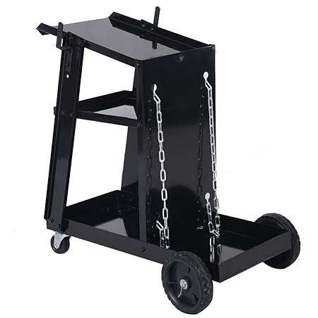 Costway Welding Cart Trolley For Mig Tig Arc Mma Welder Plasma