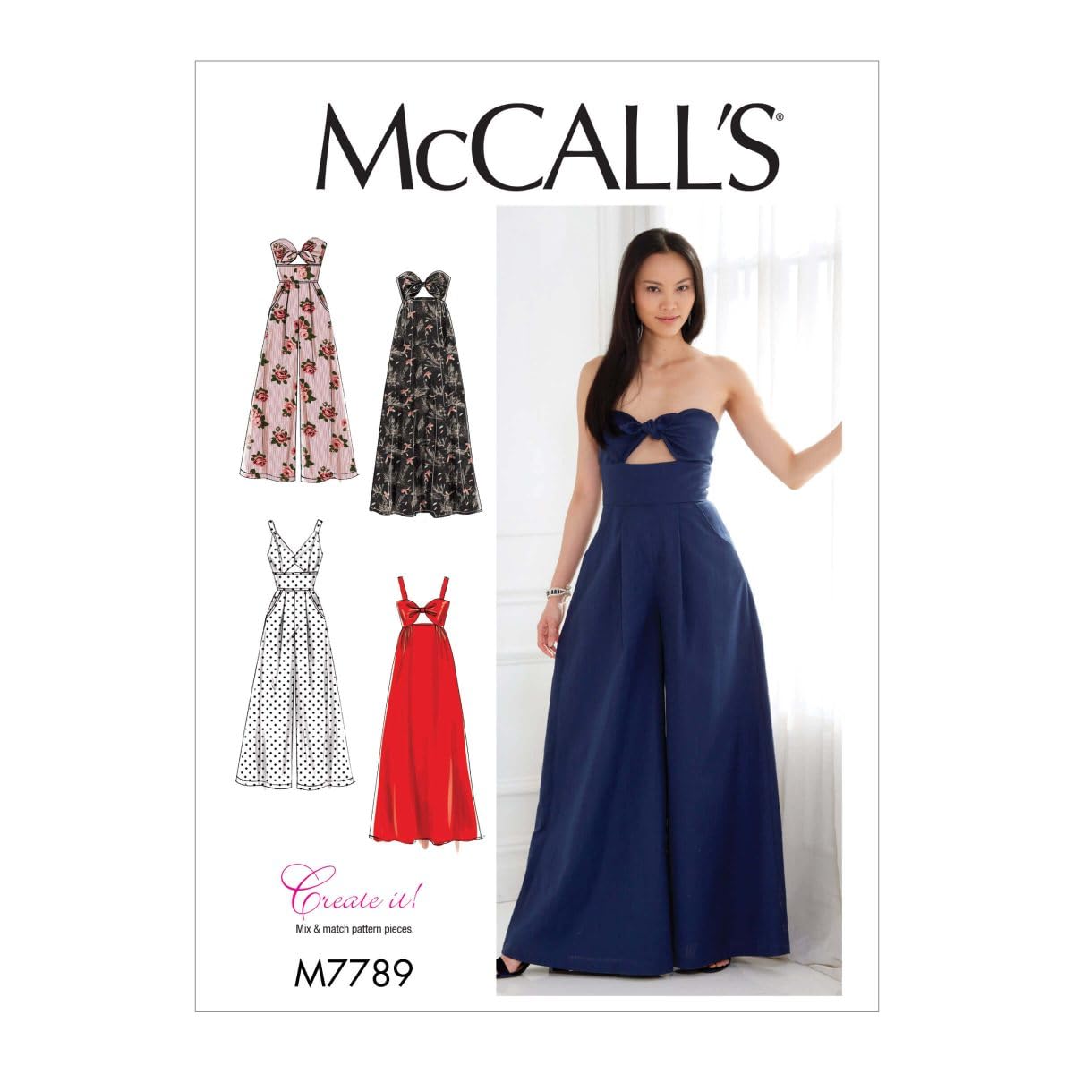 McCall's Patterns M7780, mccalls, Sewing Pattern,Template, Paper, Multicoloured, A5 (6-8-10-12-14)