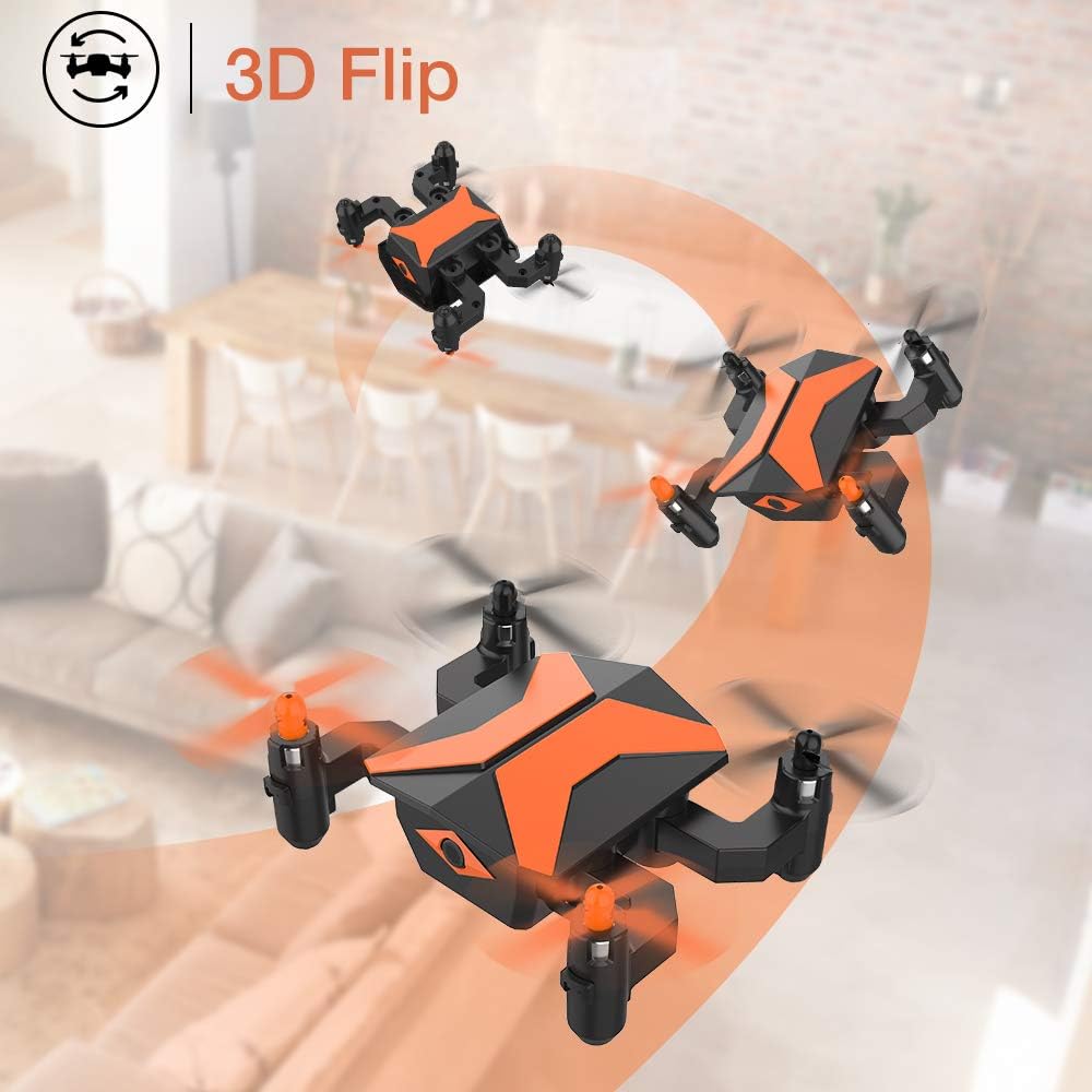 ATTOP Drone for Kids Drones with Camera for Kids and Beginners, AR Game Mode RC Mini Drone w App Gravity Voice Control Trajectory Flight Altitude Hold 360°Flip Kids Drone Foldable and Portable: Toys & Games