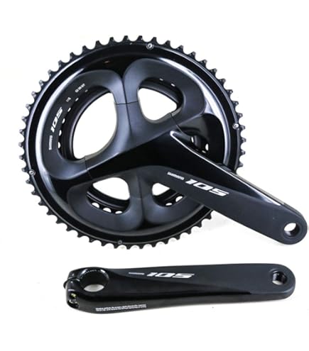 Amazon.com : Shimano 105 FC-R7000 105 Double chainset, HollowTech