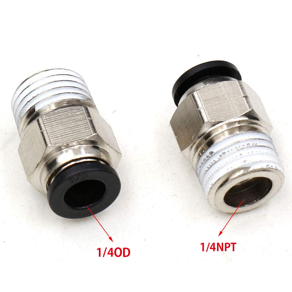 1/4 Push to Connect Fittings,CEKER 1/8 NPT 1/4NPT 3/8NPT Male Female
