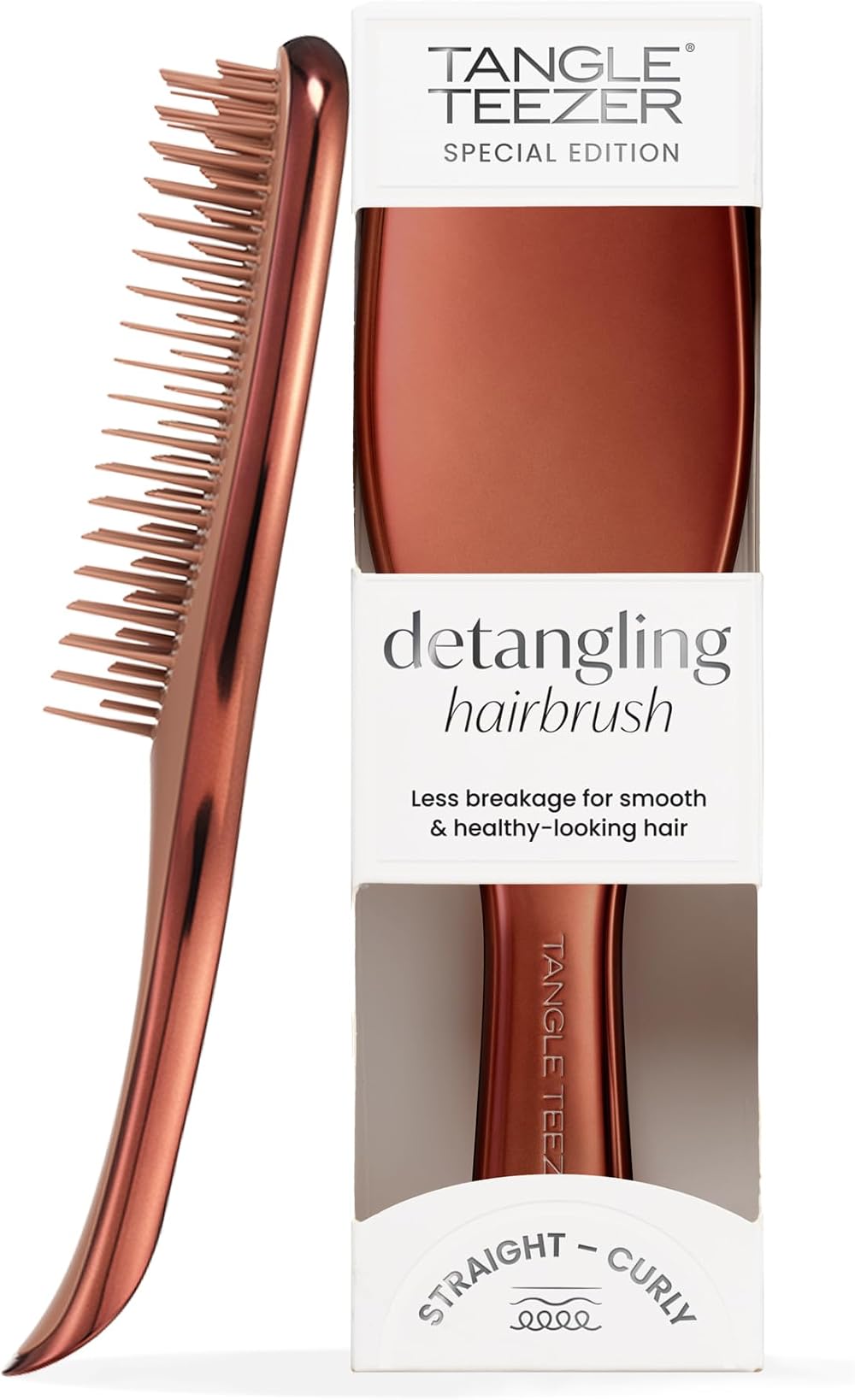 Tangle Teezer Ultimate Detangler Hairbrush Chrome Chocolate Bronze Finish