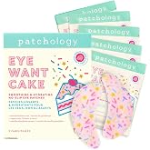 Patchology Eye Want Cake Under Eye Patches | Birthday Gift for Women | 5pk | Puffiness &amp; Anti Wrinkle Patches Nonslip Grip-Tech | Hydrating Eye Masks for a Radiant Look | Hyaluronic Acid &amp; Antioxidants